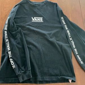 Men’s Vans OFF THE WALL Medium long sleeve black white logo
